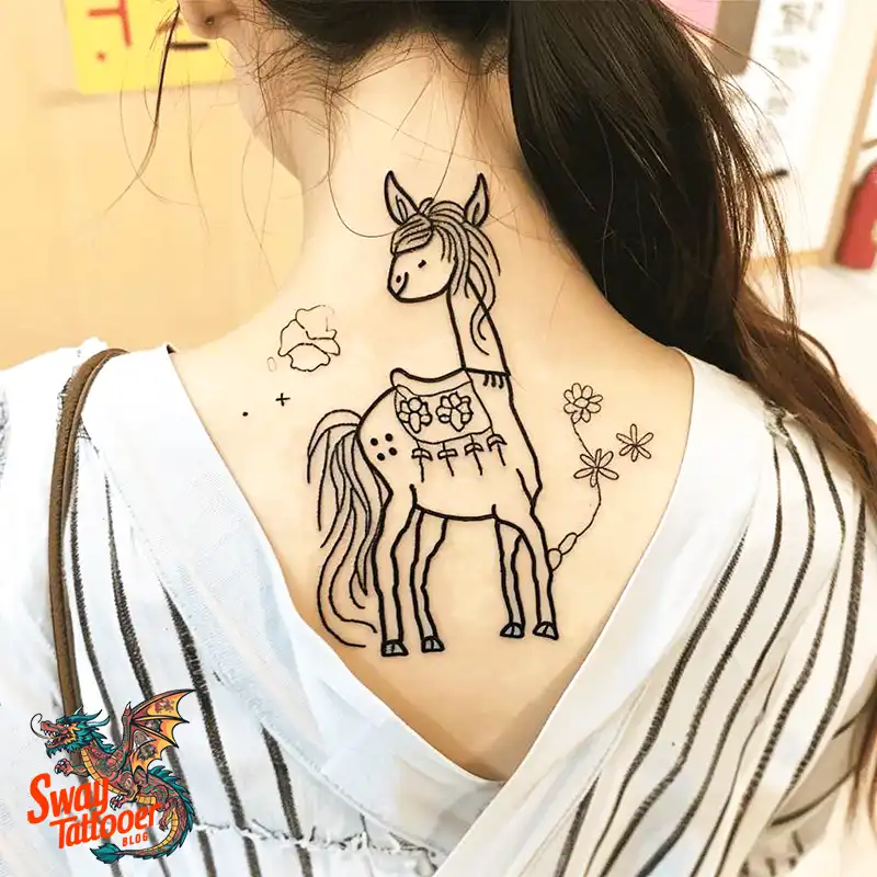 camel tattoo design