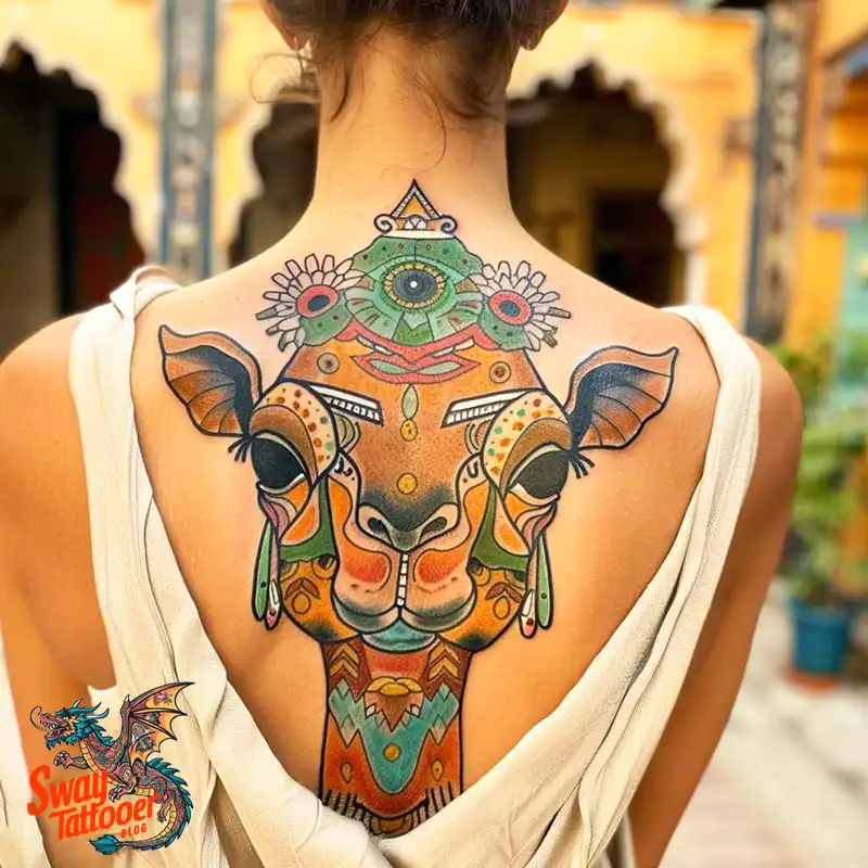 camel tattoo design