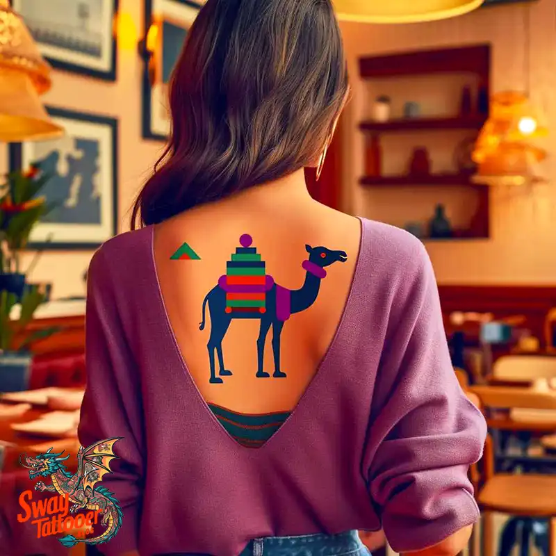 camel tattoo design