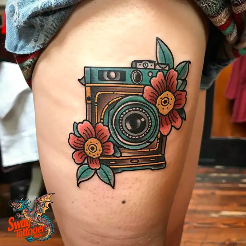 100 Camera Tattoo Design Ideas: Symbolism and Meaning 57 Camera Tattoo ideas