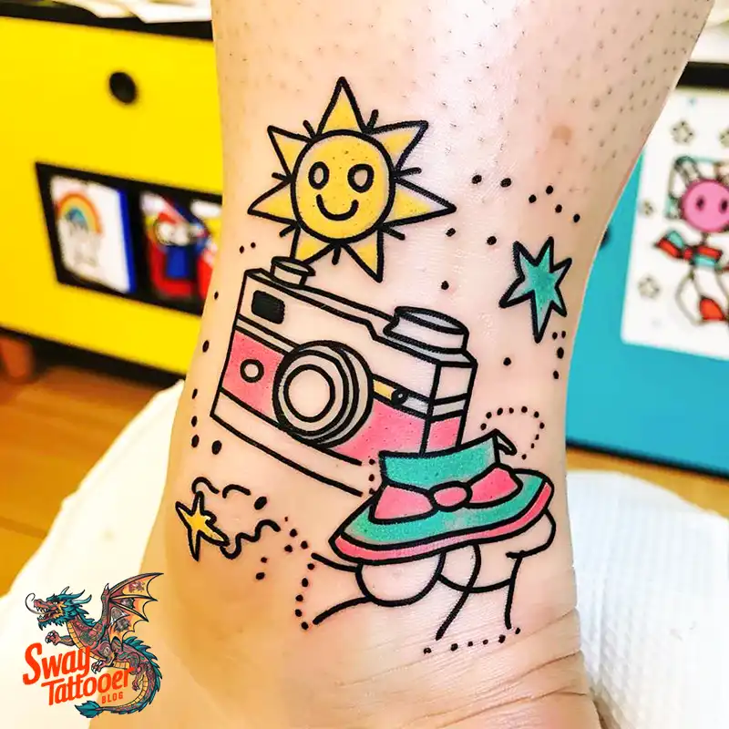 100 Camera Tattoo Design Ideas: Symbolism and Meaning 18 Camera Tattoo Design