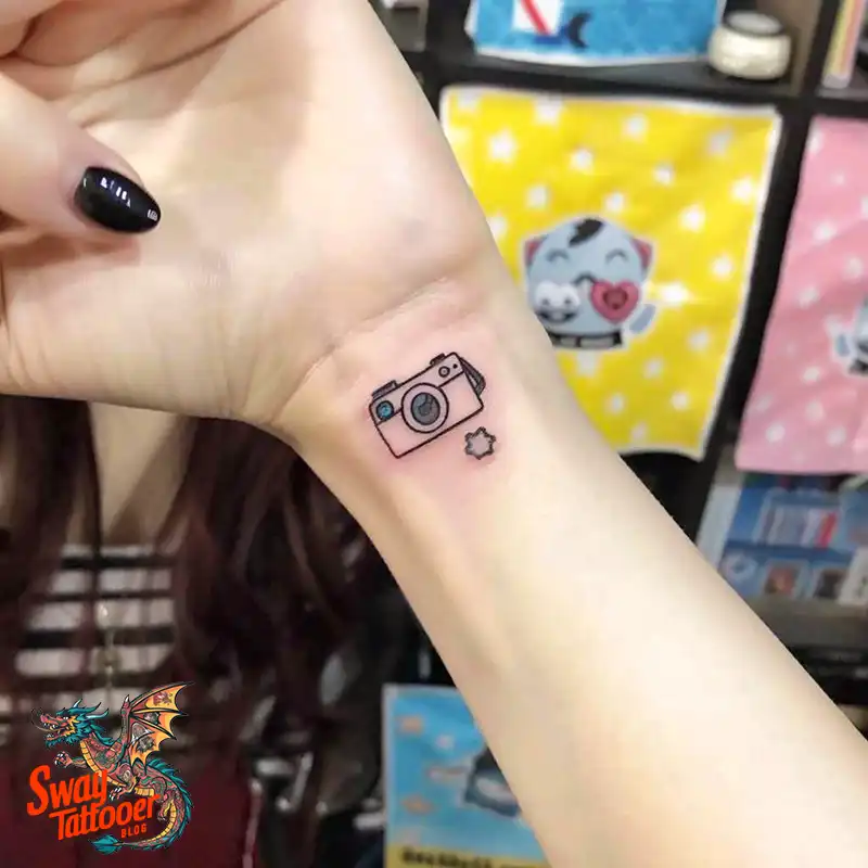 100 Camera Tattoo Design Ideas: Symbolism and Meaning 15 Camera Tattoo Design