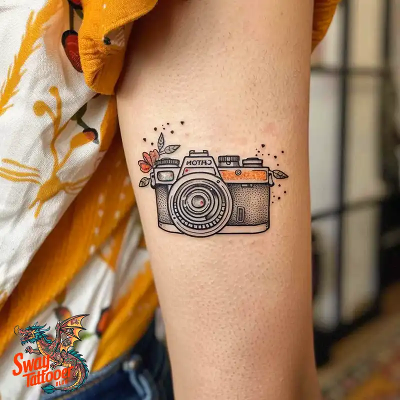 100 Camera Tattoo Design Ideas: Symbolism and Meaning 7 Camera Tattoo Design