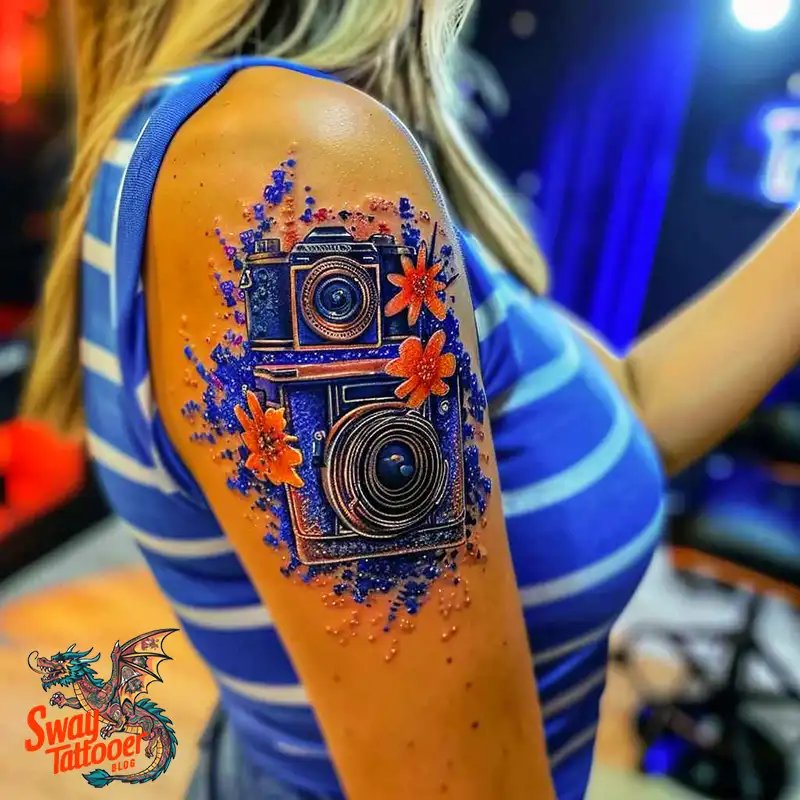 100 Camera Tattoo Design Ideas: Symbolism and Meaning 11 Camera Tattoo Design