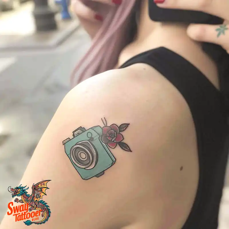 100 Camera Tattoo Design Ideas: Symbolism and Meaning 6 Camera Tattoo Design