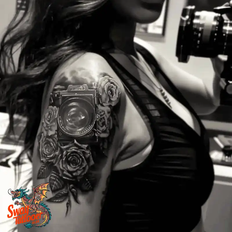 100 Camera Tattoo Design Ideas: Symbolism and Meaning 4 Camera Tattoo Design