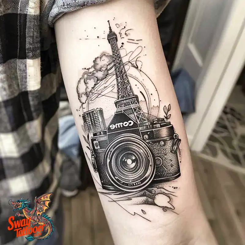 100 Camera Tattoo Design Ideas: Symbolism and Meaning 69 camera8