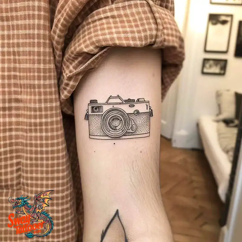 100 Camera Tattoo Design Ideas: Symbolism and Meaning 70 camera9