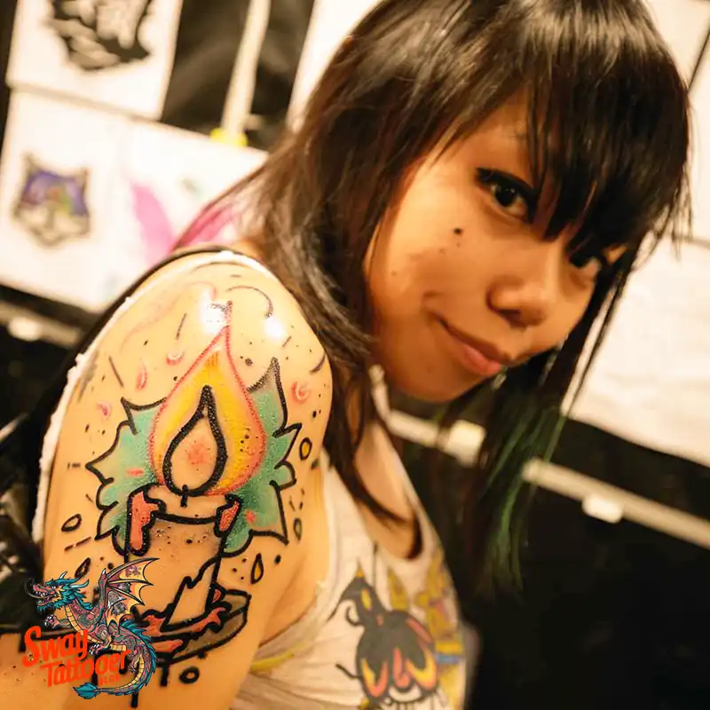 160 Candle Tattoo Designs: Your Skin with Symbolic Art 60 Candle Tattoo Ideas