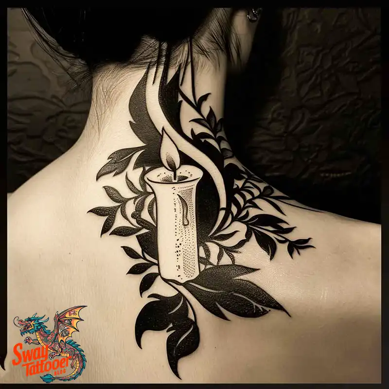160 Candle Tattoo Designs: Your Skin with Symbolic Art 53 Candle Tattoo Ideas