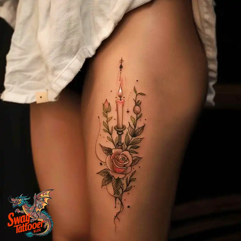160 Candle Tattoo Designs: Your Skin with Symbolic Art 50 Candle Tattoo Ideas