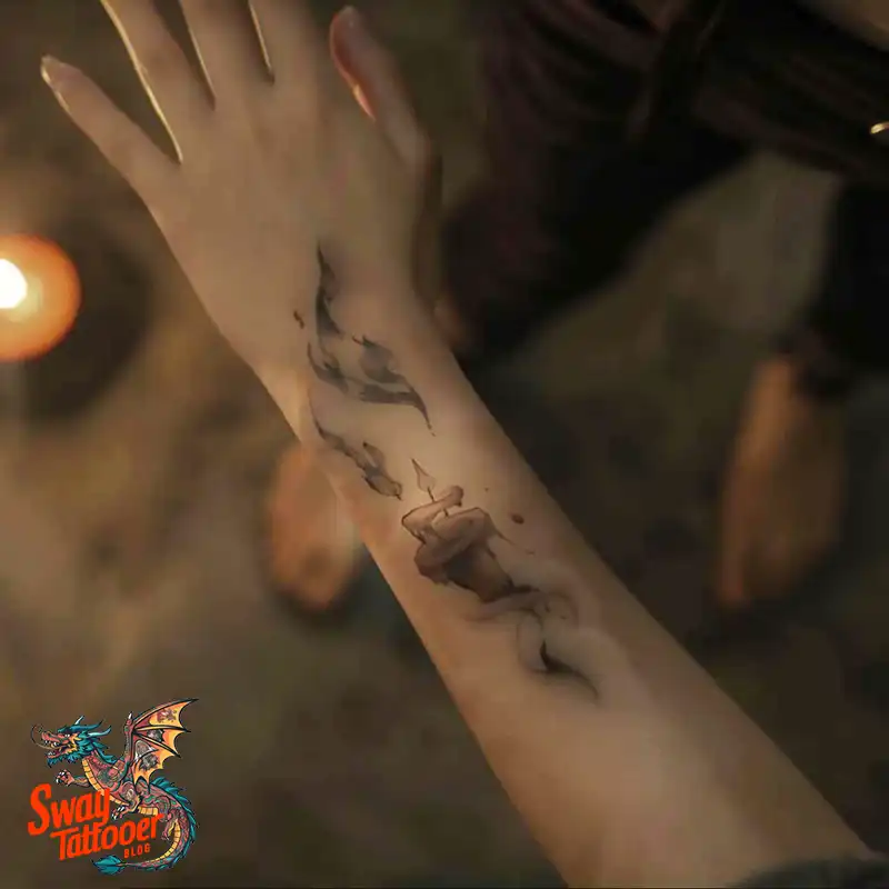 160 Candle Tattoo Designs: Your Skin with Symbolic Art 45 Candle Tattoo Ideas