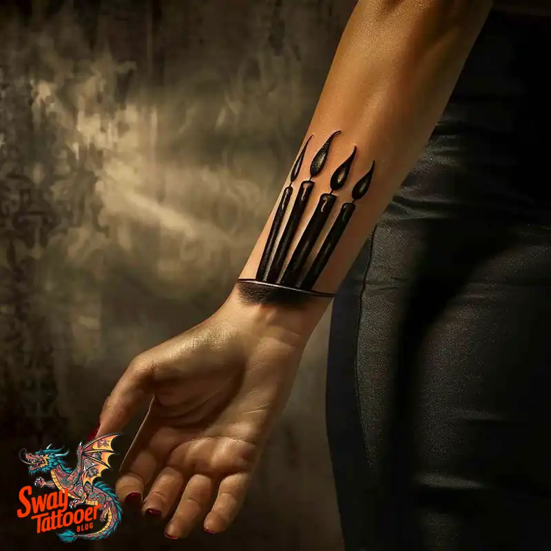 160 Candle Tattoo Designs: Your Skin with Symbolic Art 36 Candle Tattoo Ideas