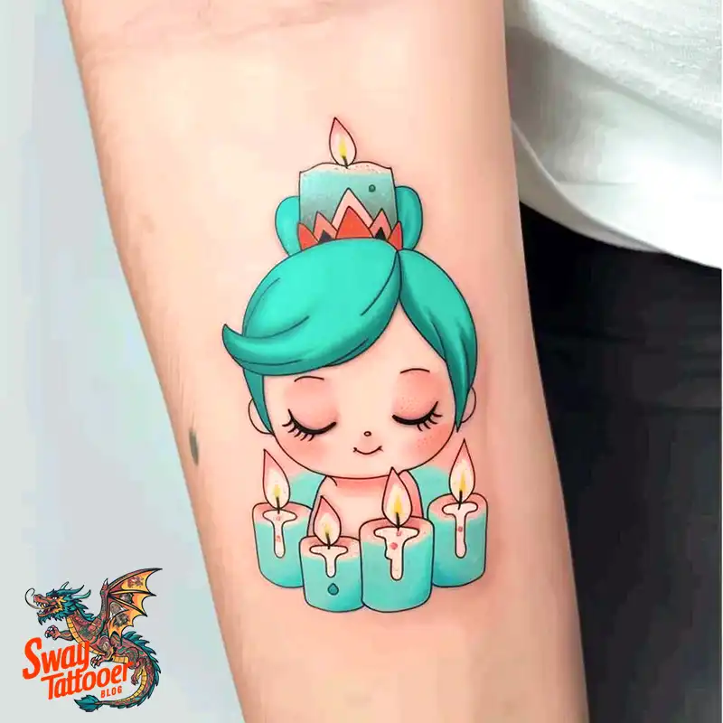 160 Candle Tattoo Designs: Your Skin with Symbolic Art 32 Candle Tattoo Designs