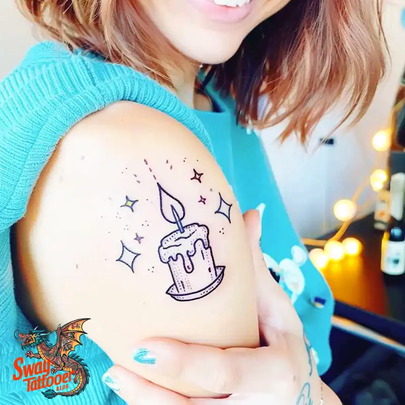 160 Candle Tattoo Designs: Your Skin with Symbolic Art 14 Candle Tattoo Designs