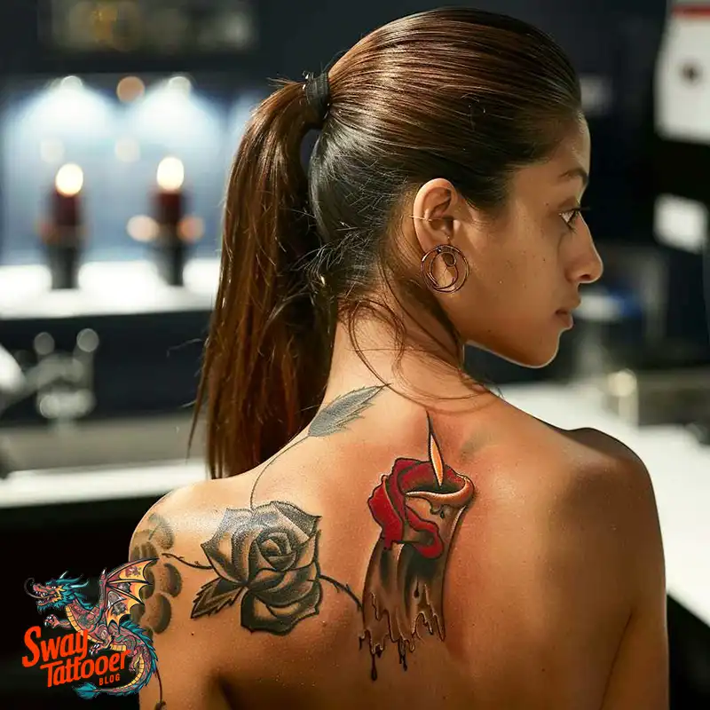 160 Candle Tattoo Designs: Your Skin with Symbolic Art 6 Candle Tattoo Designs