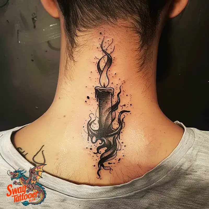 160 Candle Tattoo Designs: Your Skin with Symbolic Art 139 candle20