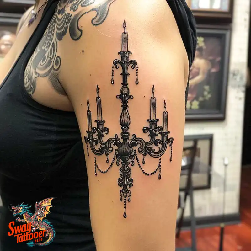 160 Candle Tattoo Designs: Your Skin with Symbolic Art 109 candle50