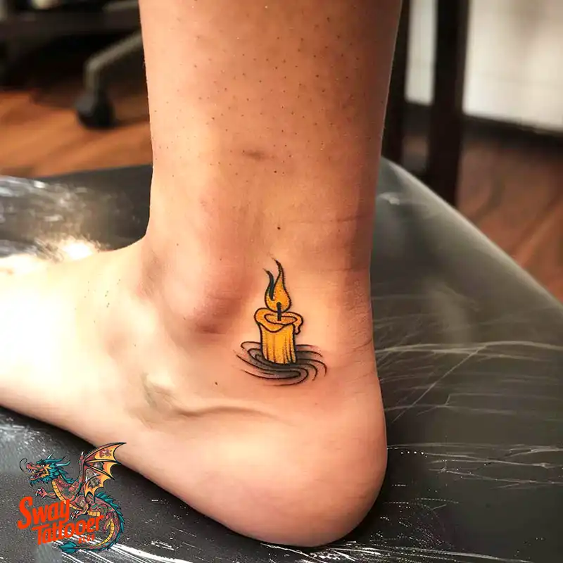 160 Candle Tattoo Designs: Your Skin with Symbolic Art 151 candle8