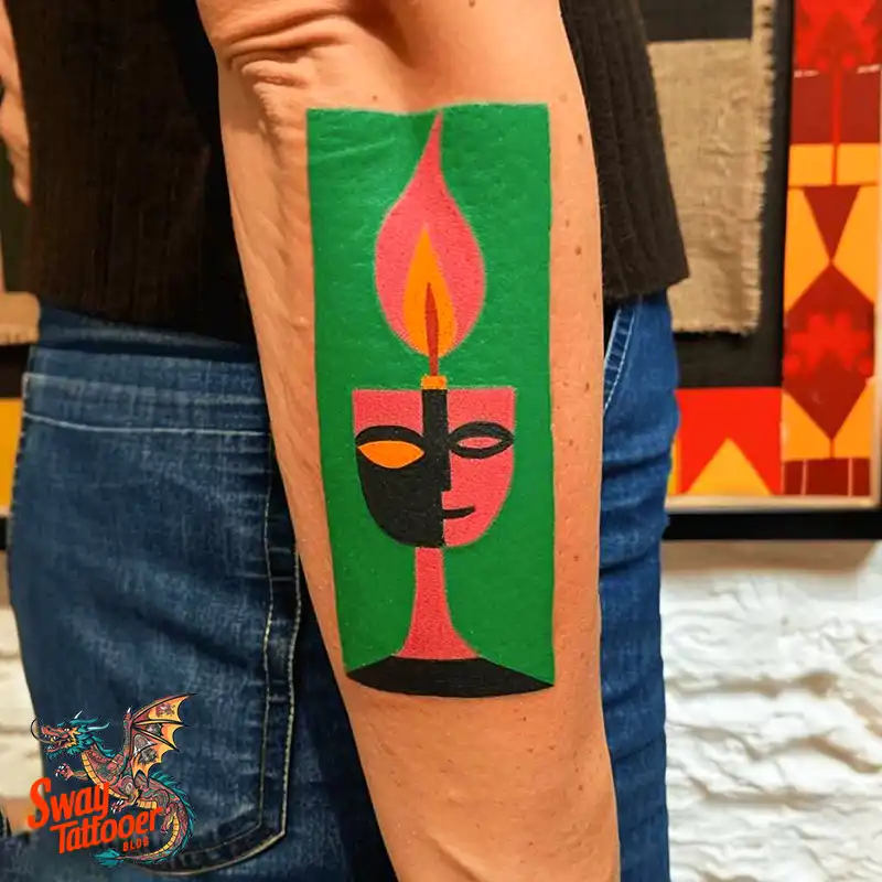 160 Candle Tattoo Designs: Your Skin with Symbolic Art 80 Candle Tattoo