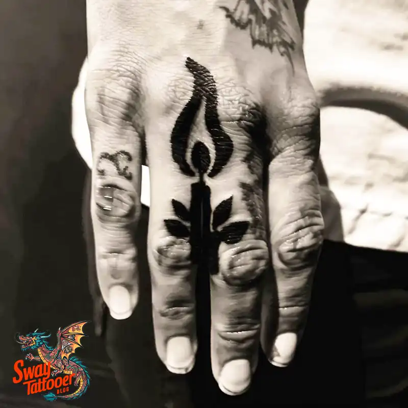 160 Candle Tattoo Designs: Your Skin with Symbolic Art 72 Candle Tattoo