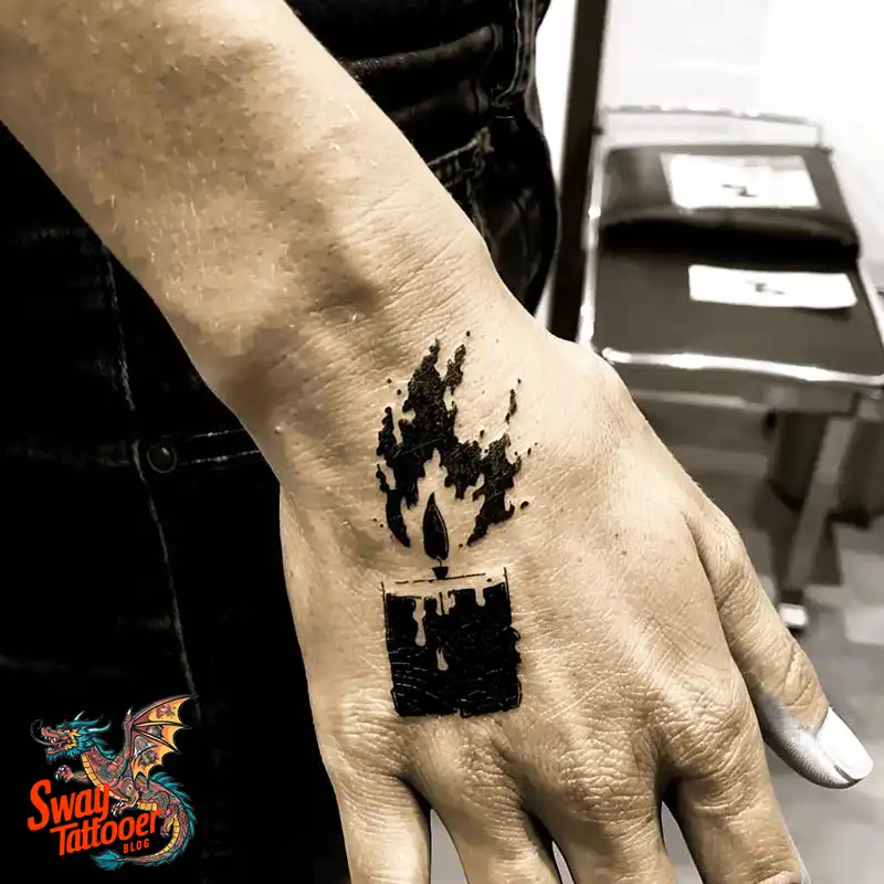 160 Candle Tattoo Designs: Your Skin with Symbolic Art 70 Candle Tattoo Ideas