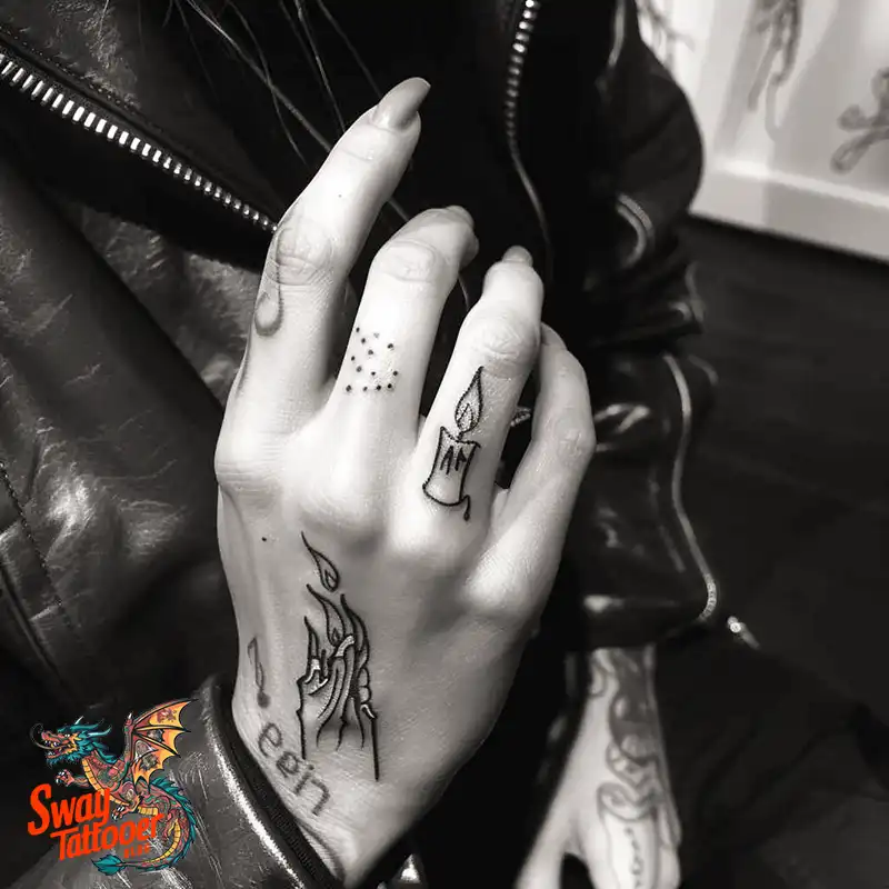 160 Candle Tattoo Designs: Your Skin with Symbolic Art 69 Candle Tattoo Ideas