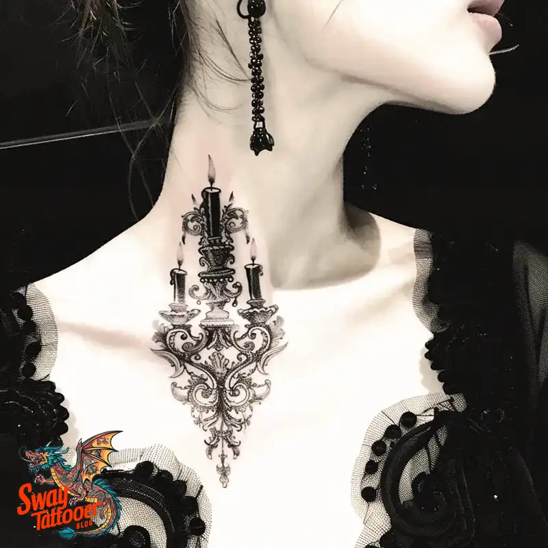 160 Candle Tattoo Designs: Your Skin with Symbolic Art 55 Candle Tattoo Ideas