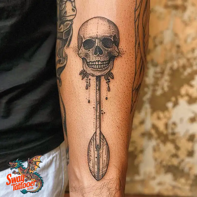 120 Canoe Paddle Tattoo Designs: Symbolism and Meaning 108 canoe paddle11