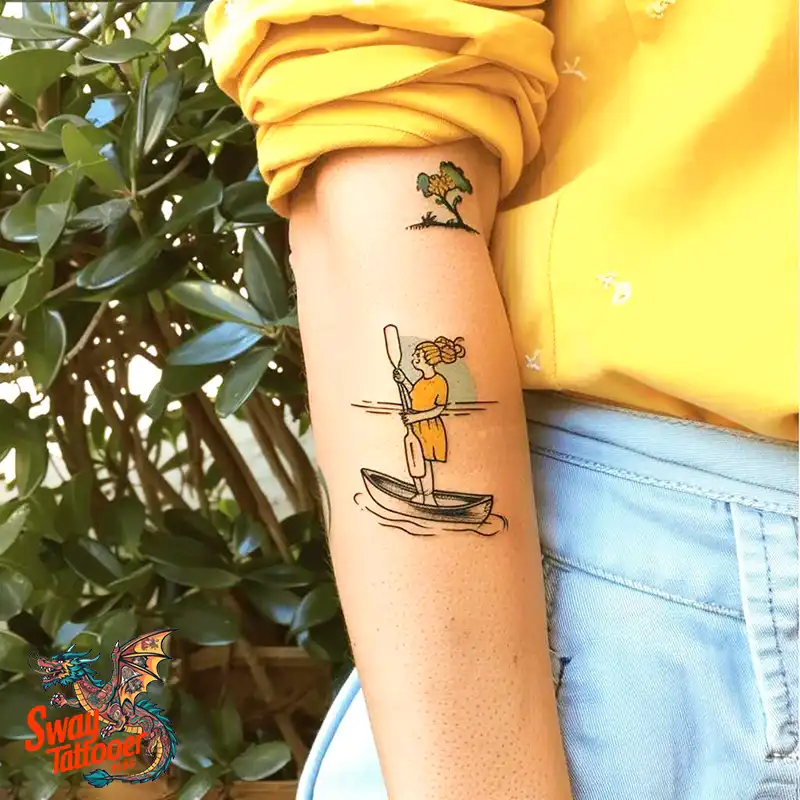 120 Canoe Paddle Tattoo Designs: Symbolism and Meaning 3 Canoe Paddle Tattoo Designs