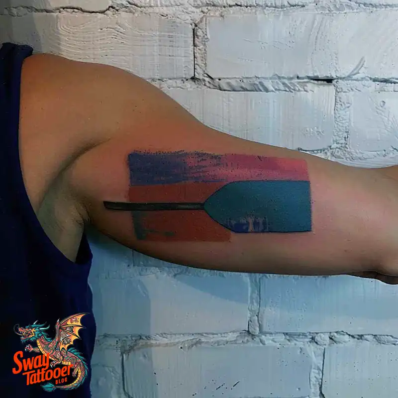 120 Canoe Paddle Tattoo Designs: Symbolism and Meaning 116 canoe paddle13