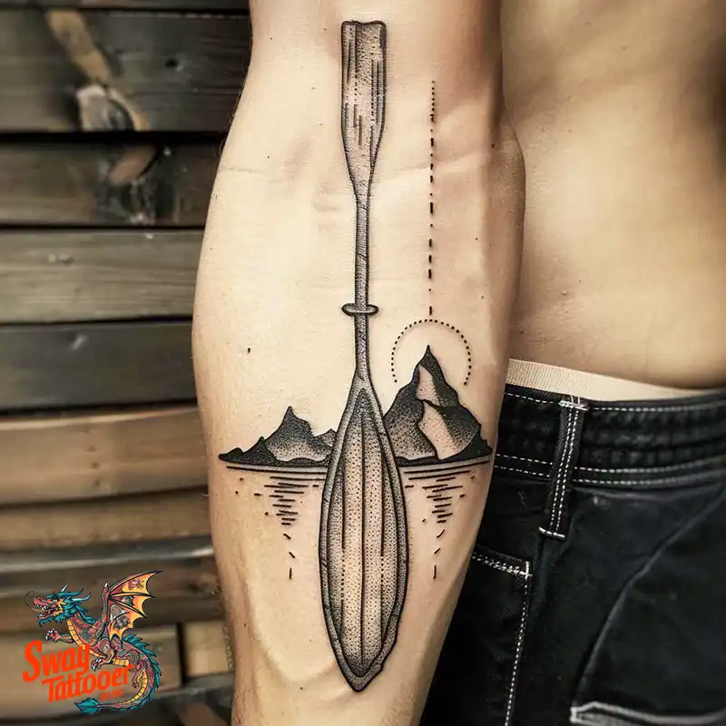 120 Canoe Paddle Tattoo Designs: Symbolism and Meaning 100 Canoe Paddle Tattoo
