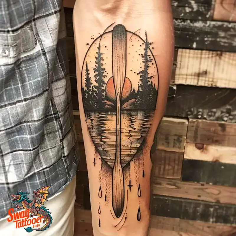 120 Canoe Paddle Tattoo Designs: Symbolism and Meaning 95 Canoe Paddle Tattoo