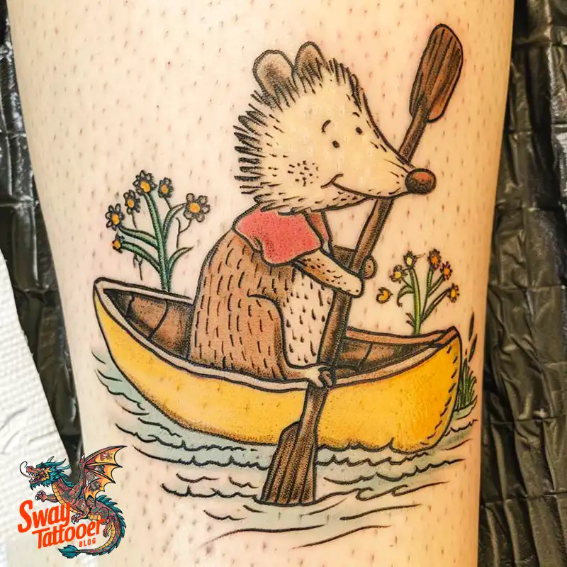 120 Canoe Paddle Tattoo Designs: Symbolism and Meaning 111 canoe paddle3