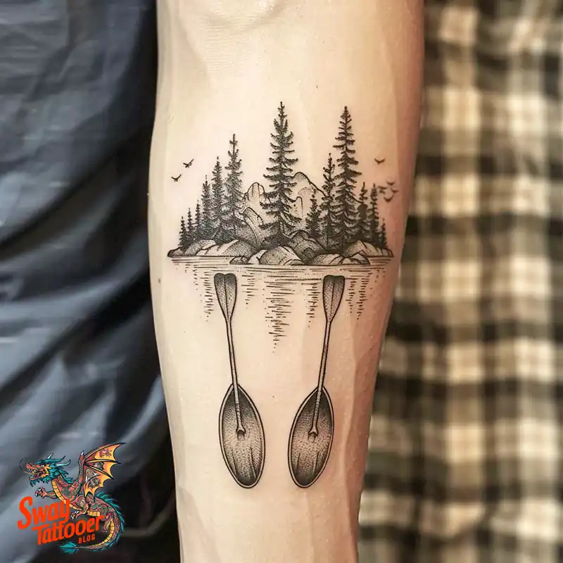120 Canoe Paddle Tattoo Designs: Symbolism and Meaning 90 Canoe Paddle Tattoo