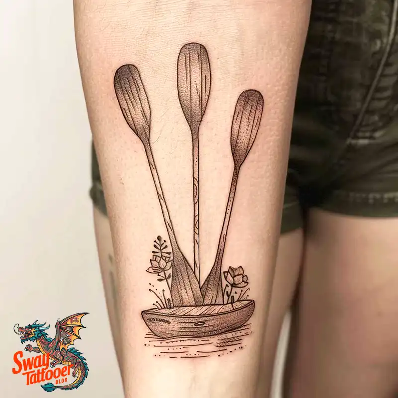 120 Canoe Paddle Tattoo Designs: Symbolism and Meaning 91 Canoe Paddle Tattoo