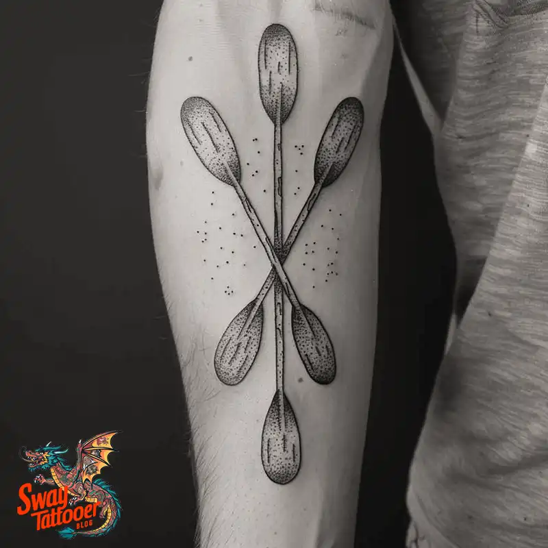 120 Canoe Paddle Tattoo Designs: Symbolism and Meaning 84 Canoe Paddle Tattoo