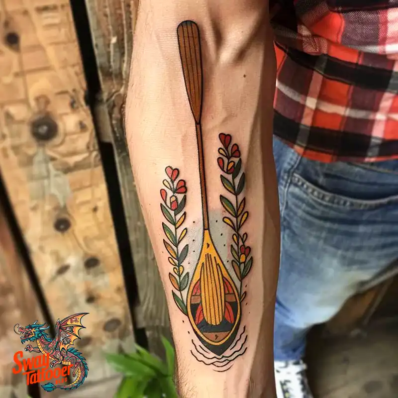 120 Canoe Paddle Tattoo Designs: Symbolism and Meaning 81 Canoe Paddle Tattoo