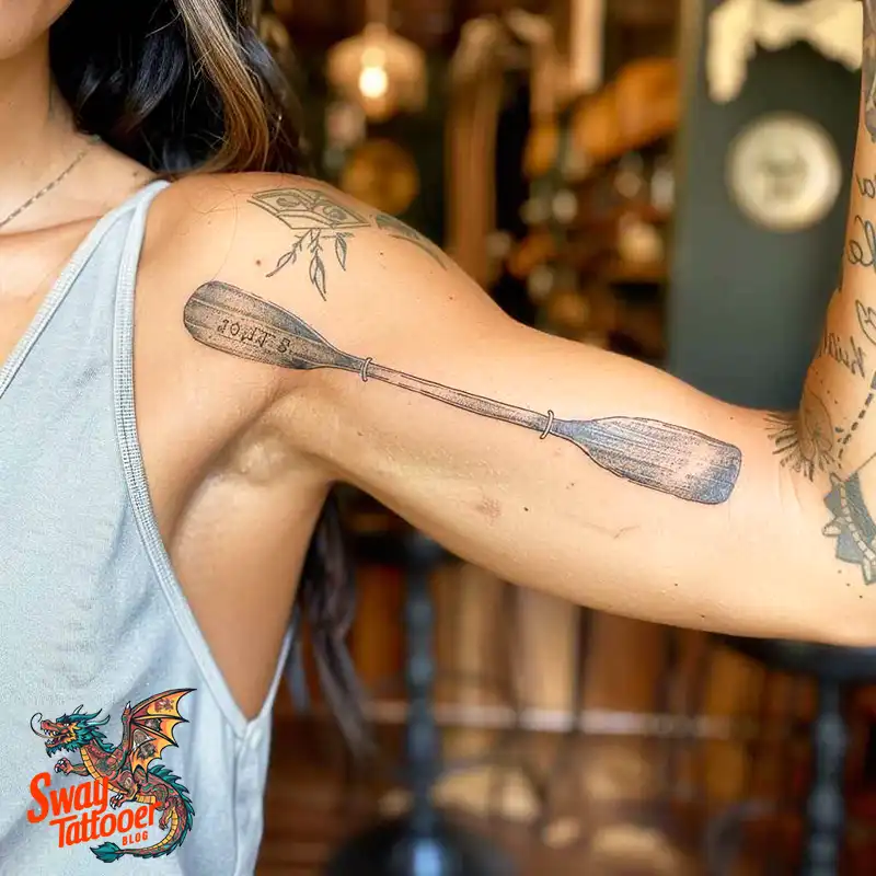 120 Canoe Paddle Tattoo Designs: Symbolism and Meaning 61 Canoe Paddle Tattoo Ideas