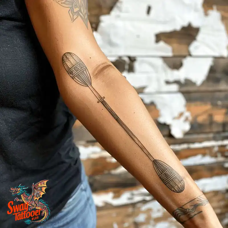 120 Canoe Paddle Tattoo Designs: Symbolism and Meaning 54 Canoe Paddle Tattoo Ideas