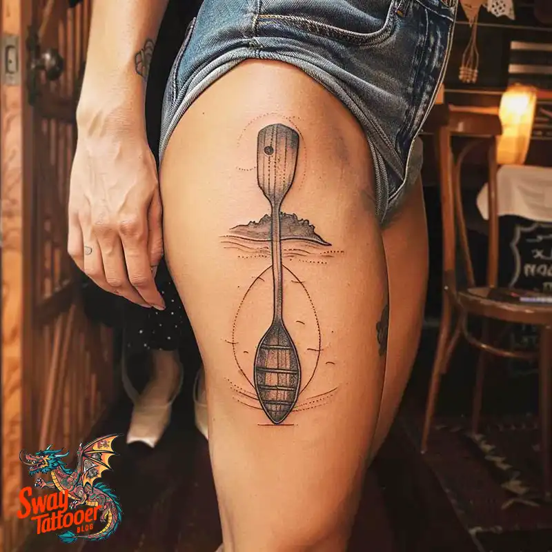 120 Canoe Paddle Tattoo Designs: Symbolism and Meaning 44 Canoe Paddle Tattoo Ideas