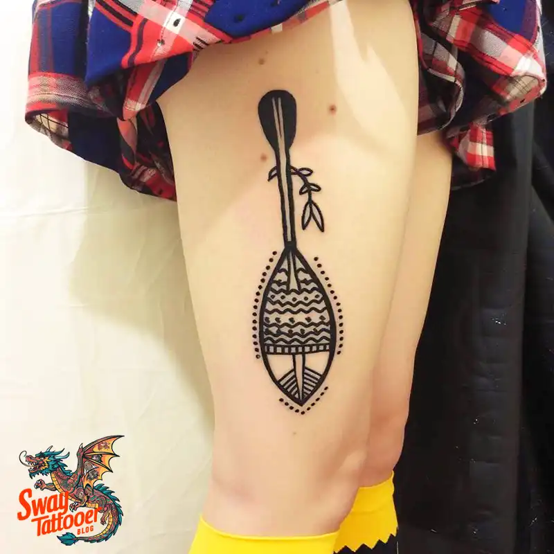 120 Canoe Paddle Tattoo Designs: Symbolism and Meaning 46 Canoe Paddle Tattoo Ideas