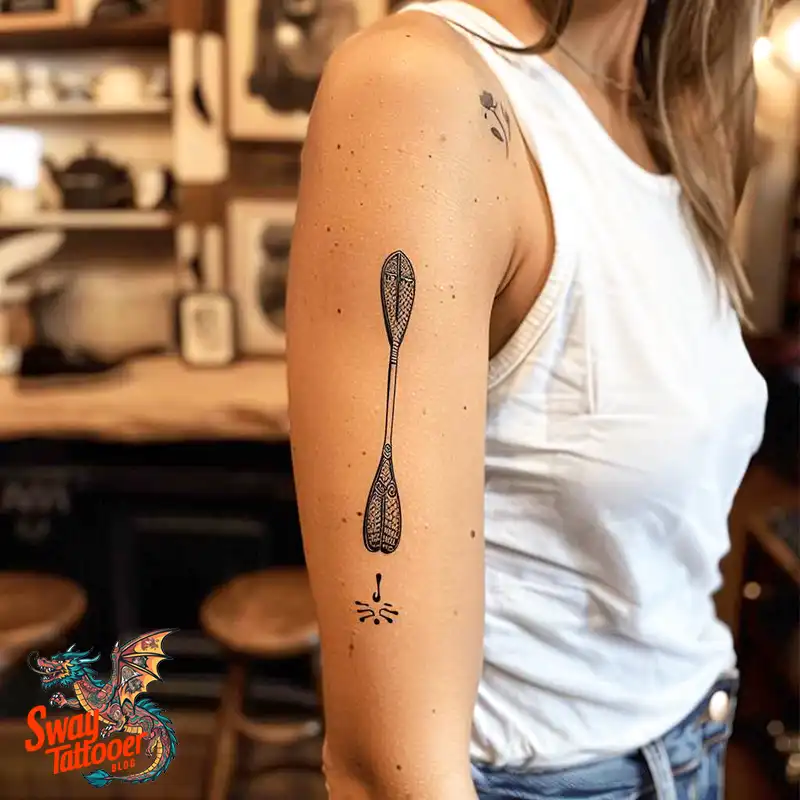120 Canoe Paddle Tattoo Designs: Symbolism and Meaning 32 Canoe Paddle Tattoo Designs