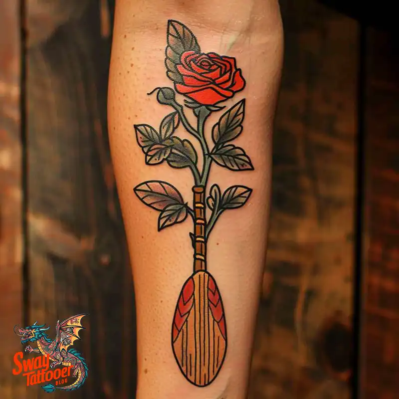120 Canoe Paddle Tattoo Designs: Symbolism and Meaning 106 canoe paddle9
