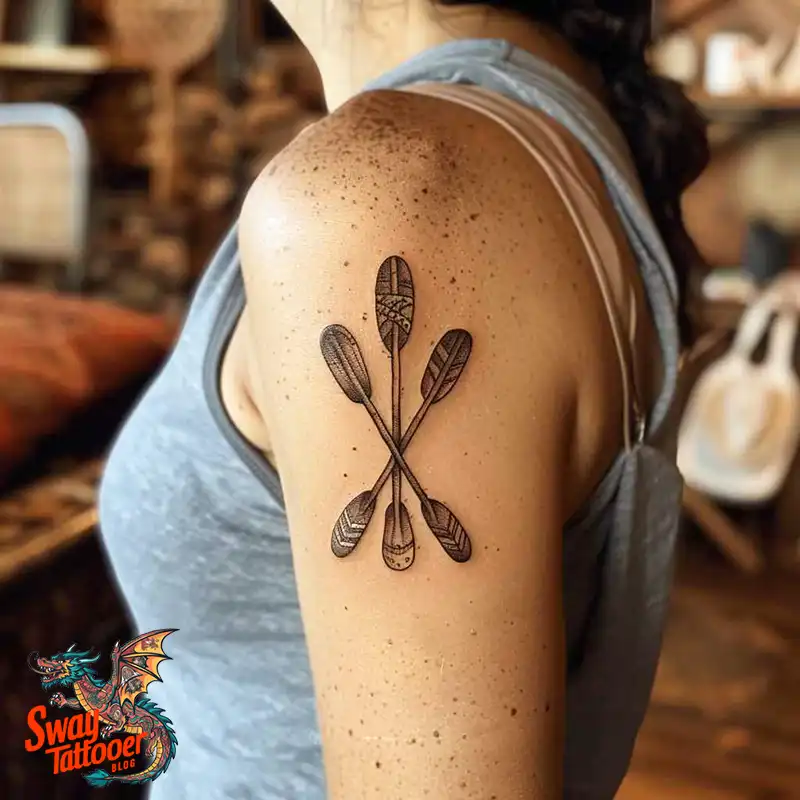 120 Canoe Paddle Tattoo Designs: Symbolism and Meaning 26 Canoe Paddle Tattoo Designs