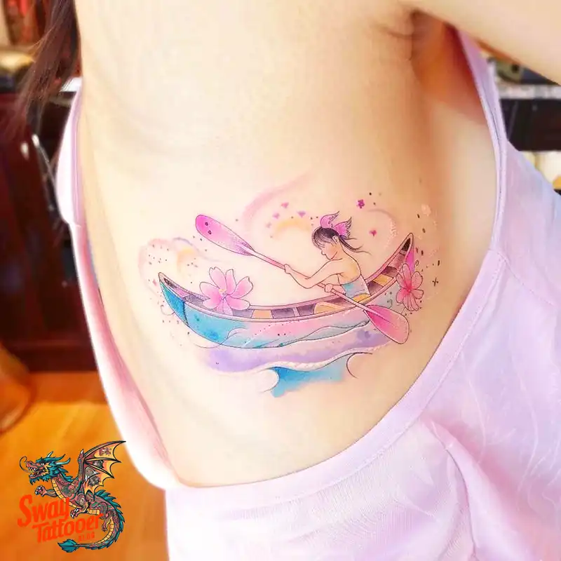 120 Canoe Paddle Tattoo Designs: Symbolism and Meaning 24 Canoe Paddle Tattoo Designs