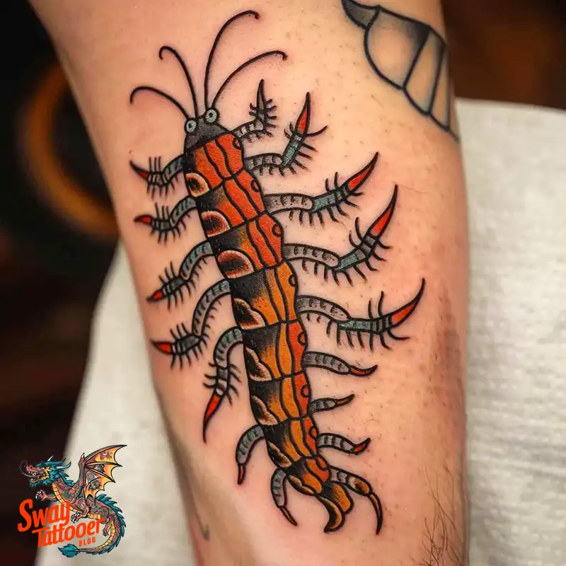 100 Centipede Tattoo Designs Symbolism, Style, & Longevity 68 centipede13