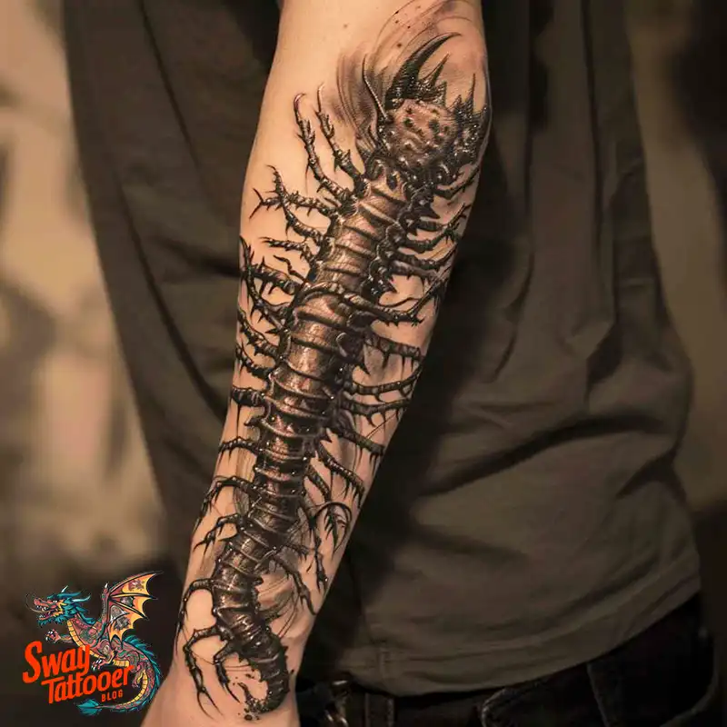 100 Centipede Tattoo Designs Symbolism, Style, & Longevity 88 centipede3
