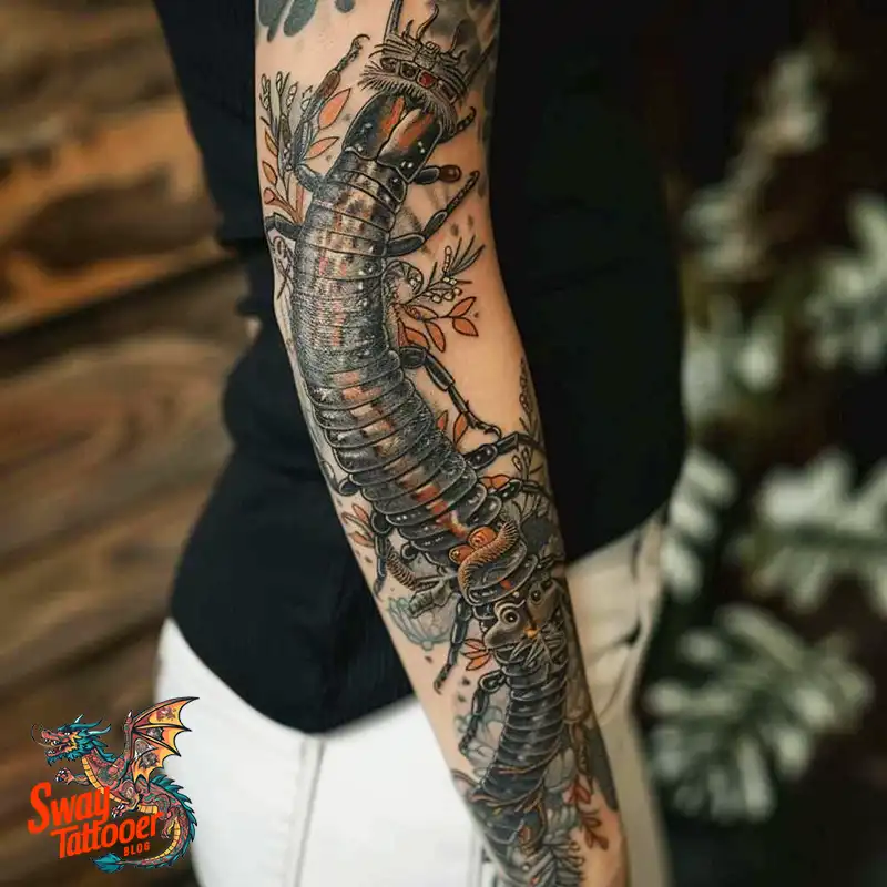 100 Centipede Tattoo Designs Symbolism, Style, & Longevity 90 centipede5