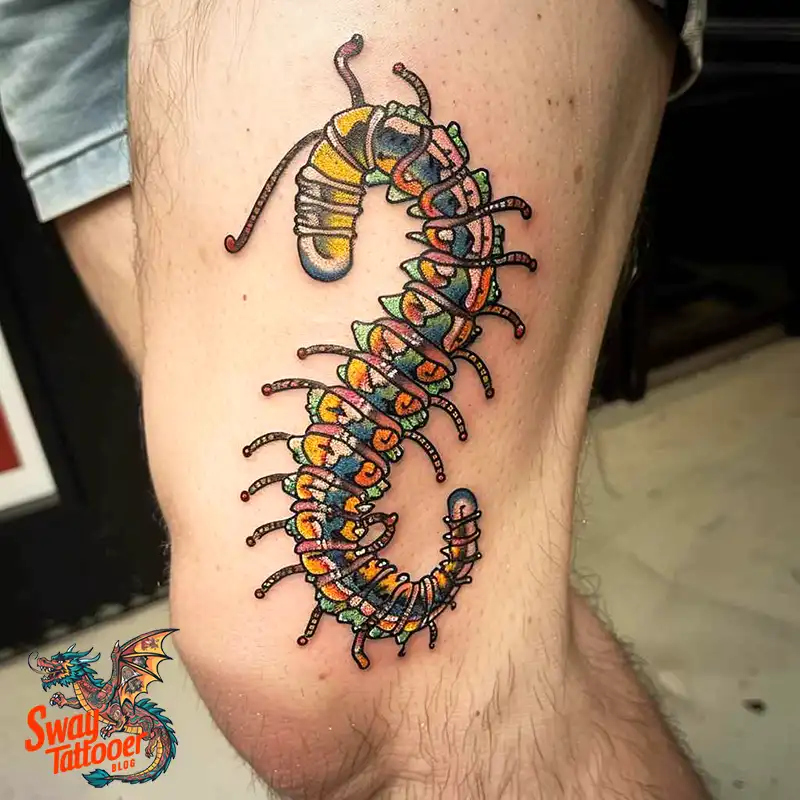 100 Centipede Tattoo Designs Symbolism, Style, & Longevity 83 centipede7
